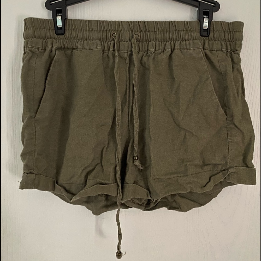 Green Cargo Shorts